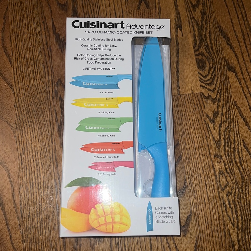 Cuisinart Advantage 10-piece ceramic coated knife set
